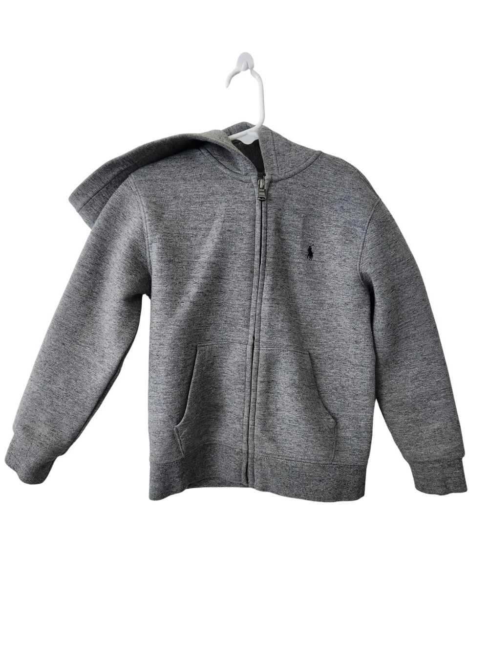 Ralph Lauren Kids Gray Full-Zip Hooded Sweatshirt